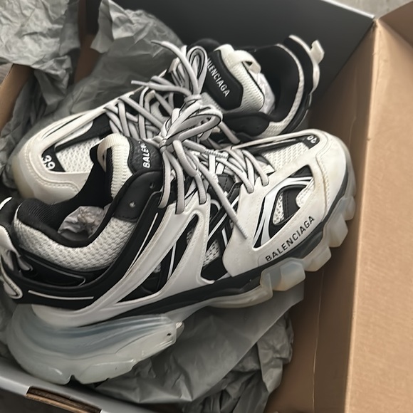 black and white balenciagas track sole white black - Picture 5 of 5